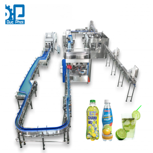 Máy chiết rót nước chanh đóng chai