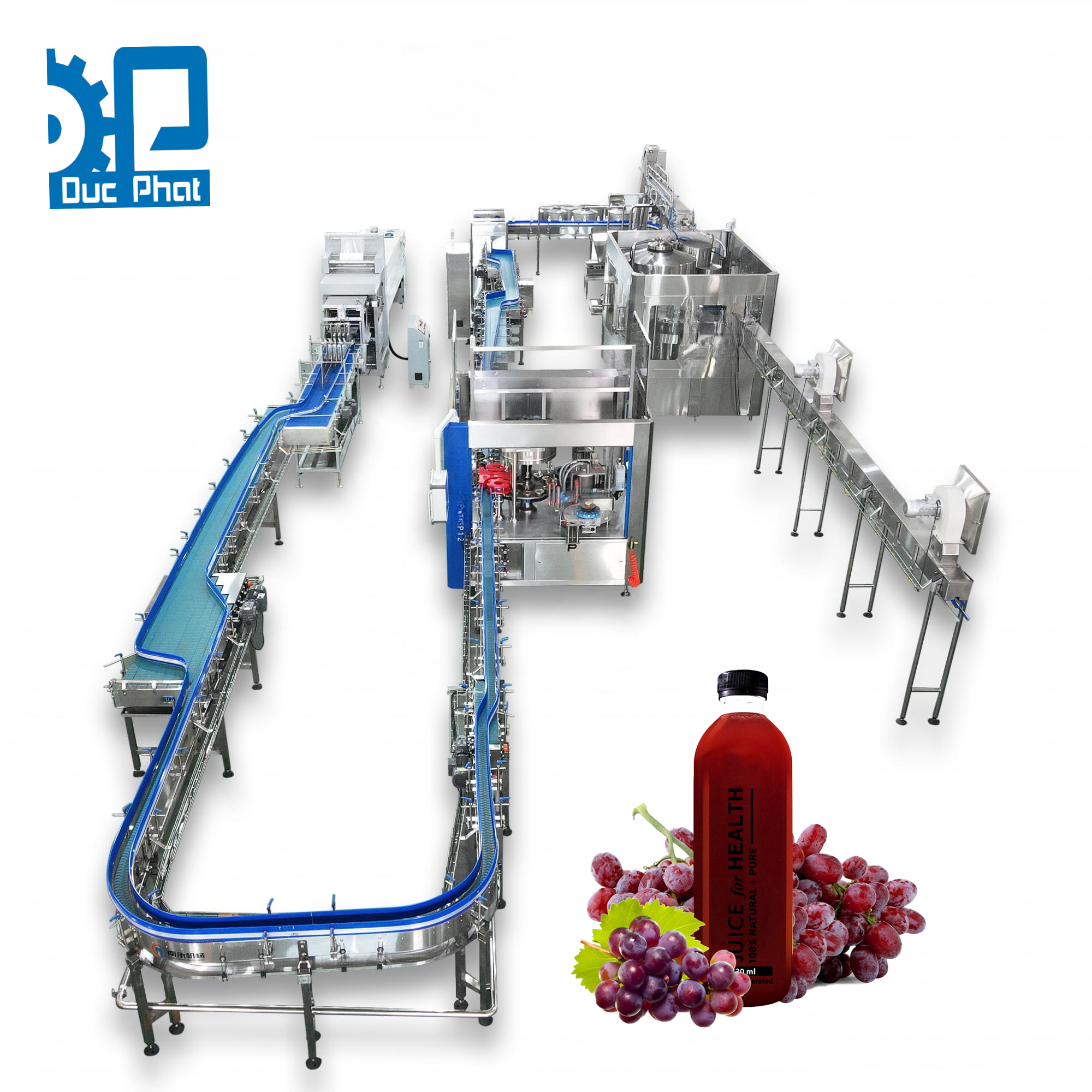 Máy chiết rót nước ép nho đóng chai Máy chiết rót nước ép nho đóng chai
