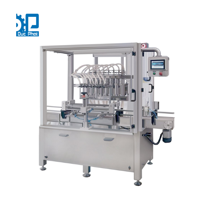 Máy chiết rót thuốc nước 8 vòi chiết Máy chiết rót thuốc nước 8 vòi chiết
