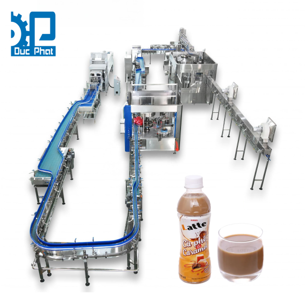 Máy chiết rót cà phê latte đóng chai
