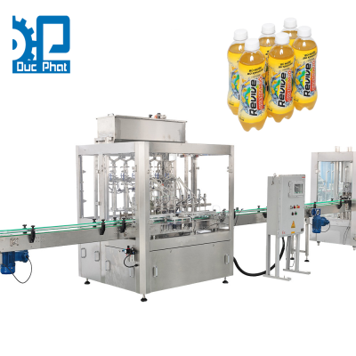 Máy chiết rót nước chanh muối đóng chai