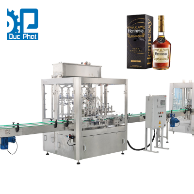 Máy chiết rót rượu cognac đóng chai