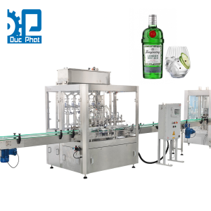 Máy chiết rót rượu gin đóng chai