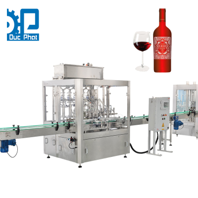 Máy chiết rót rượu vang đỏ đóng chai