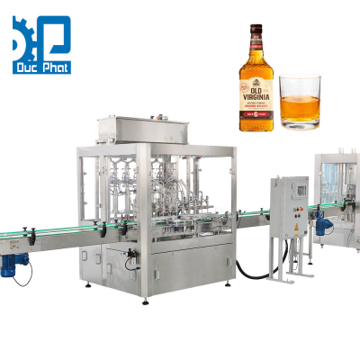 Dây chuyền chiết rót rượu rum đóng chai