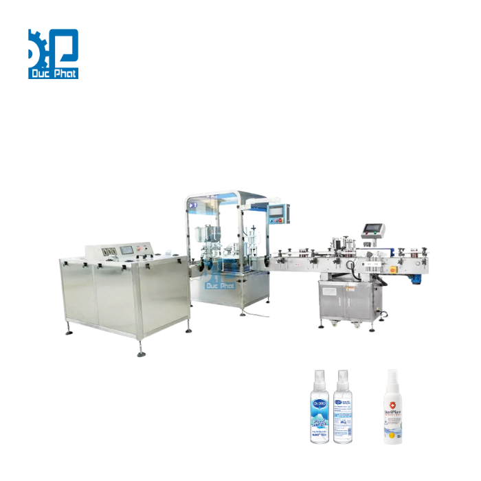 Dây chuyền chiết rót dung dịch sát khuẩn Dây chuyền chiết rót dung dịch sát khuẩn