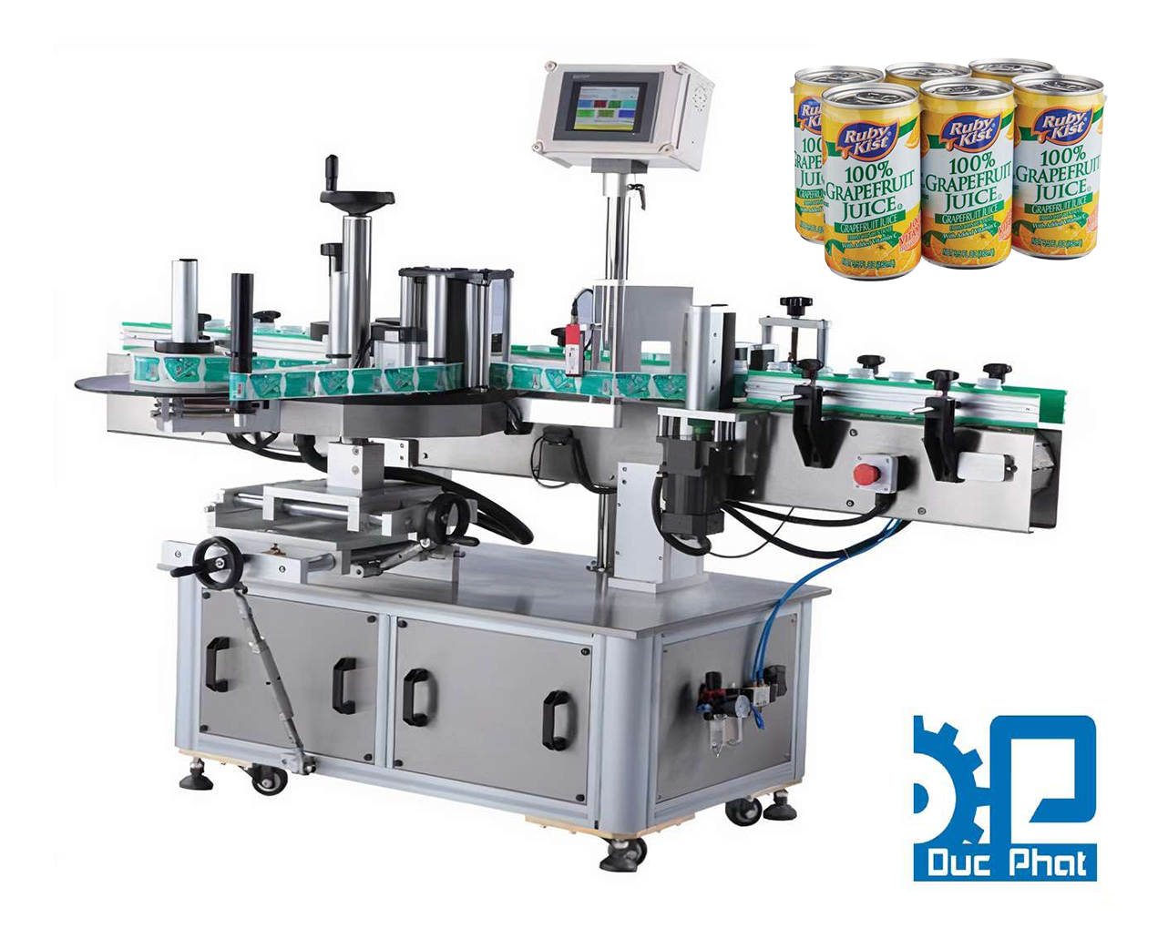 Dán nhãn nước ép bưởi đóng lon Dán nhãn nước ép bưởi đóng lon