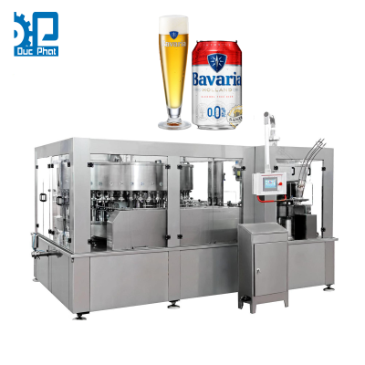 Máy chiết rót bia không cồn đóng lon
