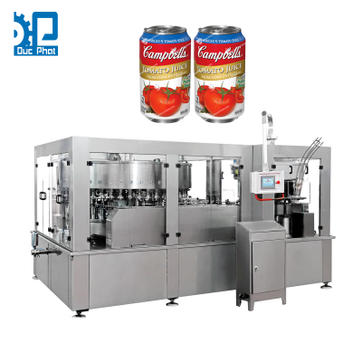 Máy chiết rót nước ép cà chua đóng lon