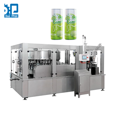 Máy chiết rót nước ép dưa gang đóng lon