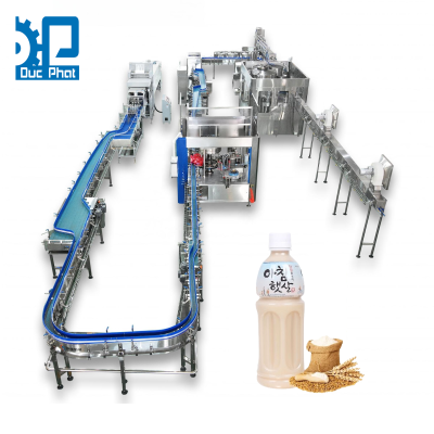 Máy chiết rót nước gạo đóng chai