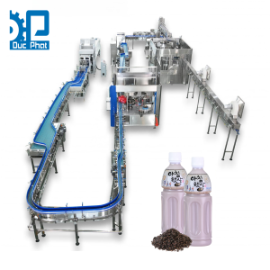 Máy chiết rót nước gạo lứt đóng chai