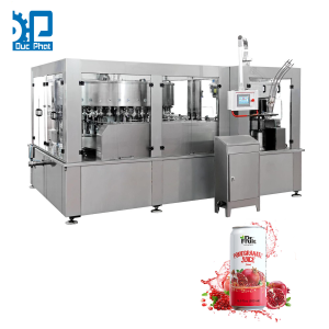 Máy chiết rót nước lựu đóng lon