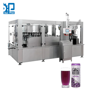 Máy chiết rót nước nho đóng lon