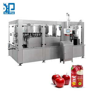 Dây chuyền chiết rót nước táo đóng lon
