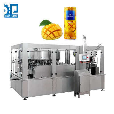 Máy chiết rót nước xoài đóng lon