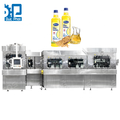 Máy chiết rót dầu đậu nành đóng chai