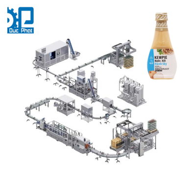 Dây chuyền chiết rót nước sốt hành tây đóng chai