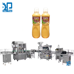 Máy chiết rót nước sốt tôm đóng chai